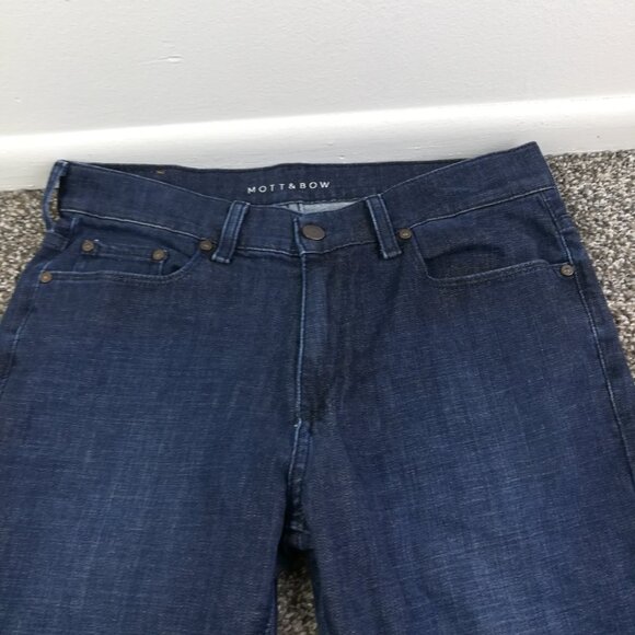 Mott & Bow Jeans 30x30 Mosco Slim Fit Stretch Dark Wash Blue $124 - Picture 2 of 10